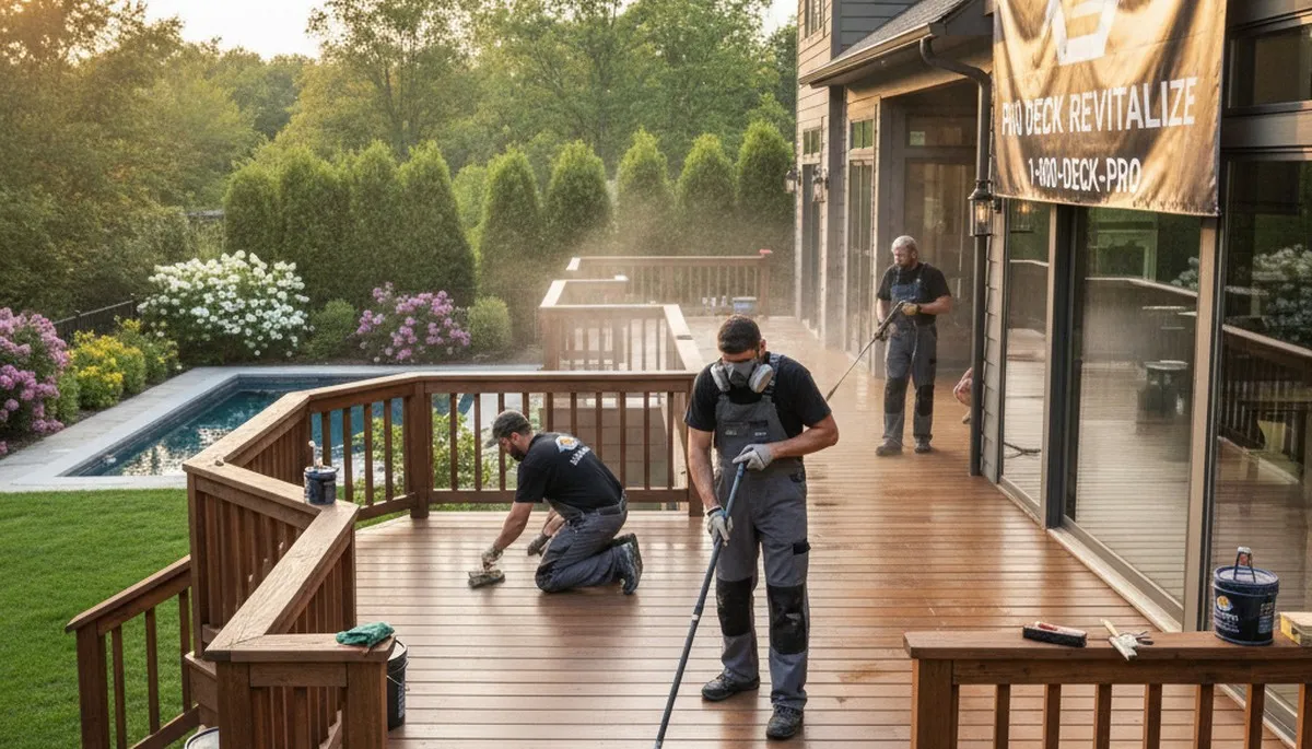 Berkeley, CA deck staining by house painters for lasting Bay Area protection